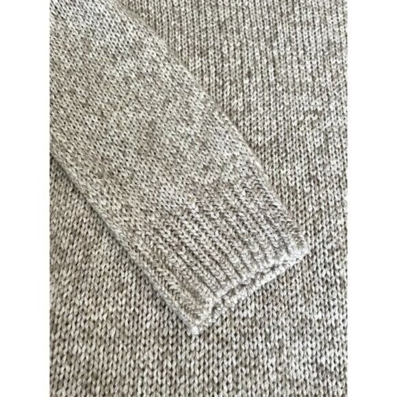 J. CREW Women's Sweater Sz Small Oatmeal Knit Ribbed Collar Hem Wrist Soft NEW - Picture 6 of 12